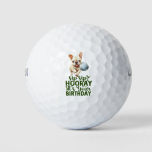 ブルドッグで誕生祝いをゴルフランスのフ ゴルフボール