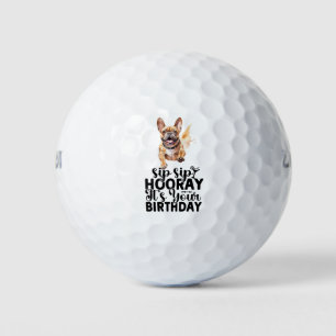 ブルドッグで誕生祝いをゴルフランスのフ ゴルフボール