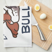 ブルドッグとよくして下さい キッチンタオル (四つ折り)