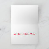 ブルドッグとウサギのクリスマスカード カード (内部)