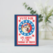 ブルドッグに投票 ポストカード (スタンド正面)