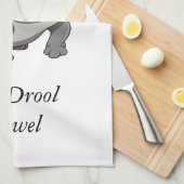 ブルドッグのよだれタオル キッチンタオル (四つ折り)