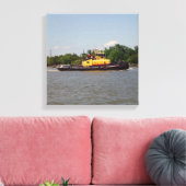 ブルドッグのキャンバス印刷 キャンバスプリント (インサイチュ (リビング))