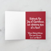 「ブルドッグのクリスマスの願い」 シーズンカード (内部)