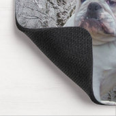ブルドッグのクリスマスのmousepad マウスパッド (コーナー)