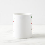 ブルドッグのクリスマスセーター(名入れ可能) コーヒーマグカップ (中央)