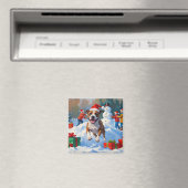 ブルドッグのクリスマス 雪の祭典 マグネット (インサイチュ (食洗機))