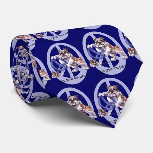 ブルドッグのタイ ネクタイ (ロール)