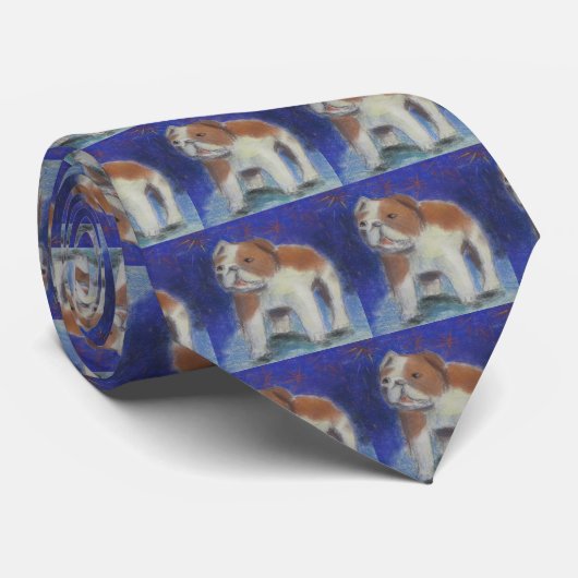 ブルドッグのタイ ネクタイ (ロール)