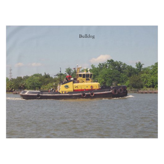 ブルドッグのテーブルクロス テーブルクロス (正面(横))