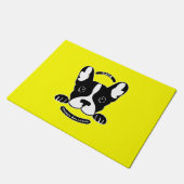 ブルドッグのフランスの事がガガ。 ドアマット (アングル)