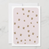 ブルドッグのベビーシャワー 招待状 (裏面)