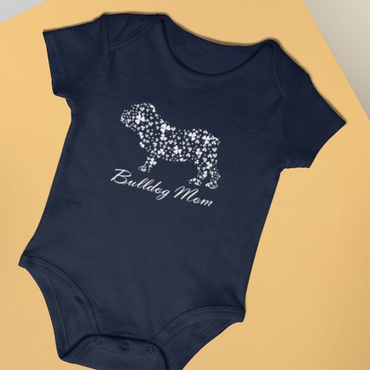 ブルドッグのママのシャツSt patricks dayのTシャツ ベビーボディスーツ