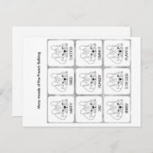 ブルドッグの多くの気分フランスのは ポストカード (正面/裏面)