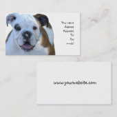 ブルドッグの子犬の名刺 名刺 (正面/裏面)