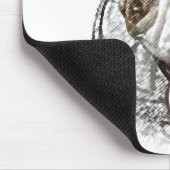 ブルドッグの子犬 マウスパッド (コーナー)