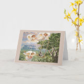 ブルドッグの悔やみや弔慰カード カード (黄色い花)