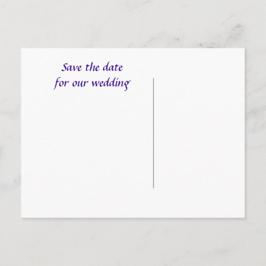 ブルドッグの日付を保存する 案内ポストカード (裏面)