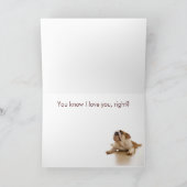 ブルドッグの父の日カード カード (内部)