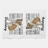 ブルドッグの特性の台所タオル キッチンタオル (横)