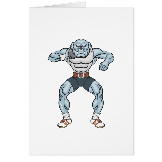 ブルドッグの砲丸投げ選手 (正面)