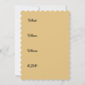 ブルドッグの絵 - かわいいオリジナルの犬のアート 招待状 (裏面)