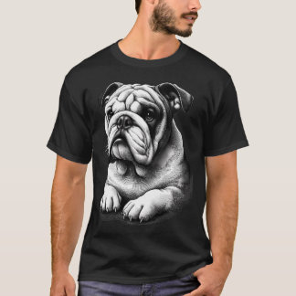 ブルドッグの耐久性: 犬のための信頼できる伴侶 E Tシャツ