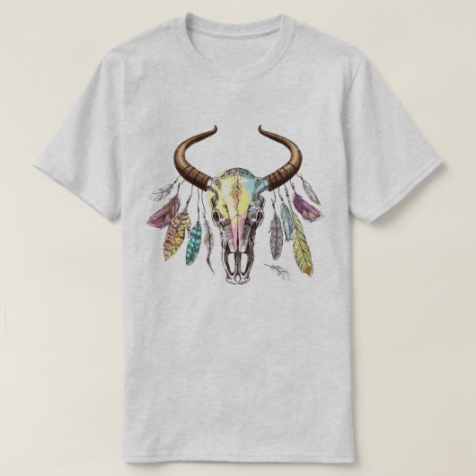 ブルドッグの頭蓋骨Tシャツ Tシャツ (デザイン正面)