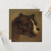 ブルドッグの頭 カード (正面/裏面インサイチュ)