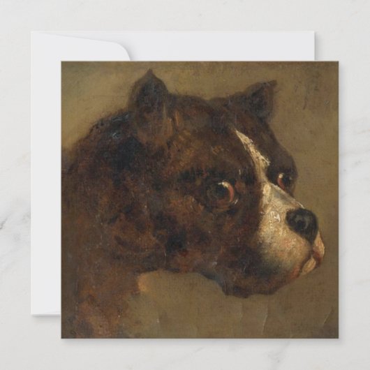 ブルドッグの頭 カード (正面)