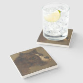 ブルドッグの頭（テオドール・ゲリコー） ストーンコースター (横)