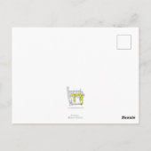 ブルドッグはフランケンシュタインのモンスターポストカードに着飾った ポストカード (裏面)