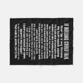 ブルドッグはブルドッグ愛好家ブルドッグの所有者と話すことができた フリースブランケット (正面(横))