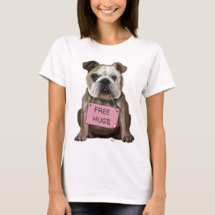 ブルドッグは抱擁を解放します Tシャツ