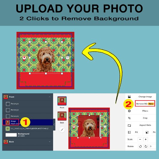 ブルドッグまたはグランジあなたの写真犬の母タン&ホワイト トライブレンドTシャツ
