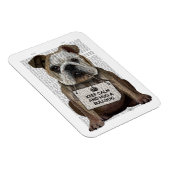 ブルドッグを抱く マグネット (右側)