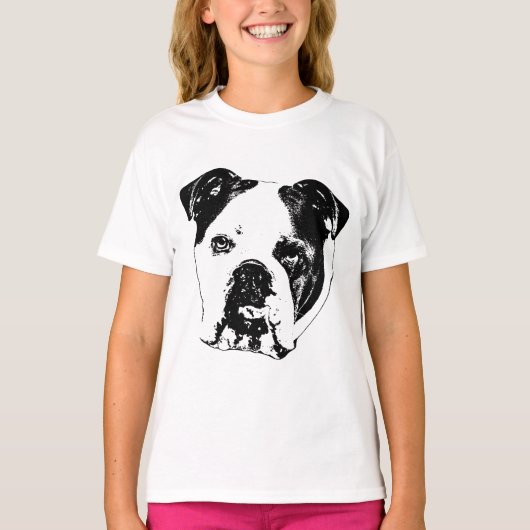 ブルドッグアウトラインTシャツ Tシャツ (正面)