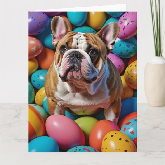 ブルドッグイースターエッグ カード (正面)