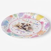 ブルドッグウォータカラー紙プレート ペーパープレート (アングル)