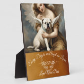 ブルドッグエンジェルアートのトリビュート損失 フォトプラーク (側面)