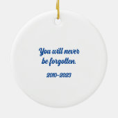 ブルドッグエンジェルドッグメモリアルオーナメント セラミックオーナメント (裏面)