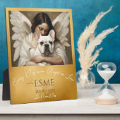 ブルドッグエンジェルフランスののトリビュートロスイラストレーション フォトプラーク (側面)