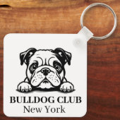 ブルドッグカスタムテーマキーチェーン キーホルダー (裏面)