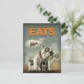 ブルドッグカフェ ポストカード (スタンド正面)