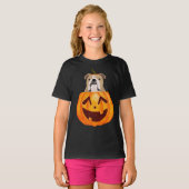 ブルドッグカボチャTシャツ Tシャツ (正面フル)