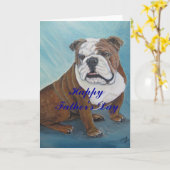 ブルドッグカード カード (黄色い花)