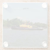 ブルドッグガラスのコースター ガラスコースター (裏面)