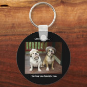 ブルドッグキーチェーン キーホルダー (正面)