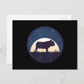 ブルドッグギフト |英国のブルドッグ好きの贈り物 シーズンポストカード (正面/裏面)