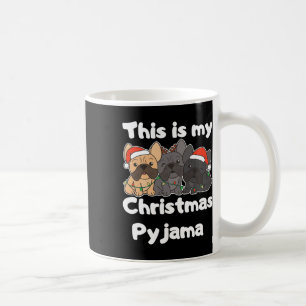 ブルドッグクリスマスこれは私のクリスマスパジャマ コーヒーマグカップ